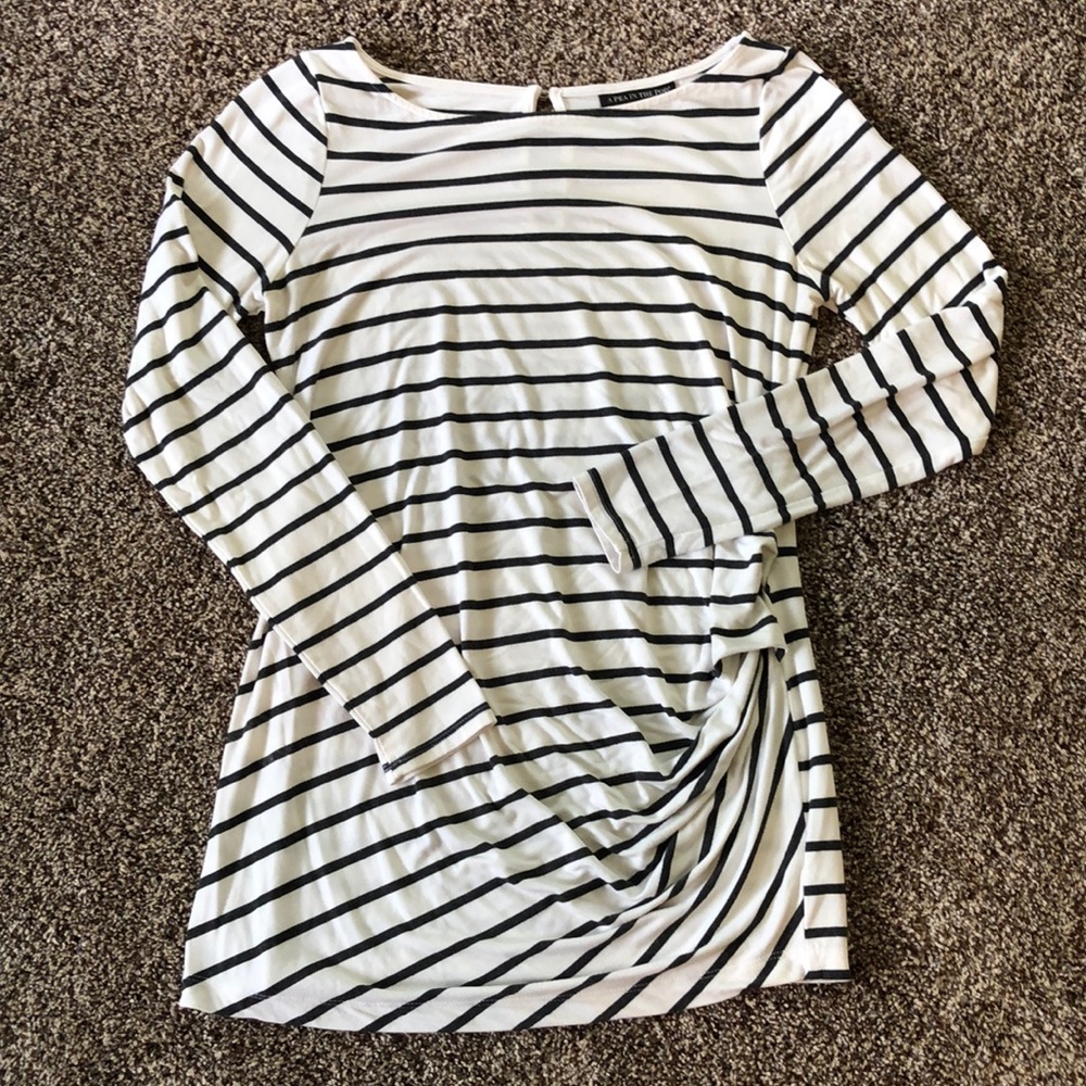 Striped maternity top